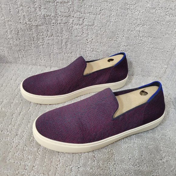 Rothy's The Sneaker Fig Python Purple Slip On Shoes Women’s Size US 7.5 9.5 - Picture 10 of 10